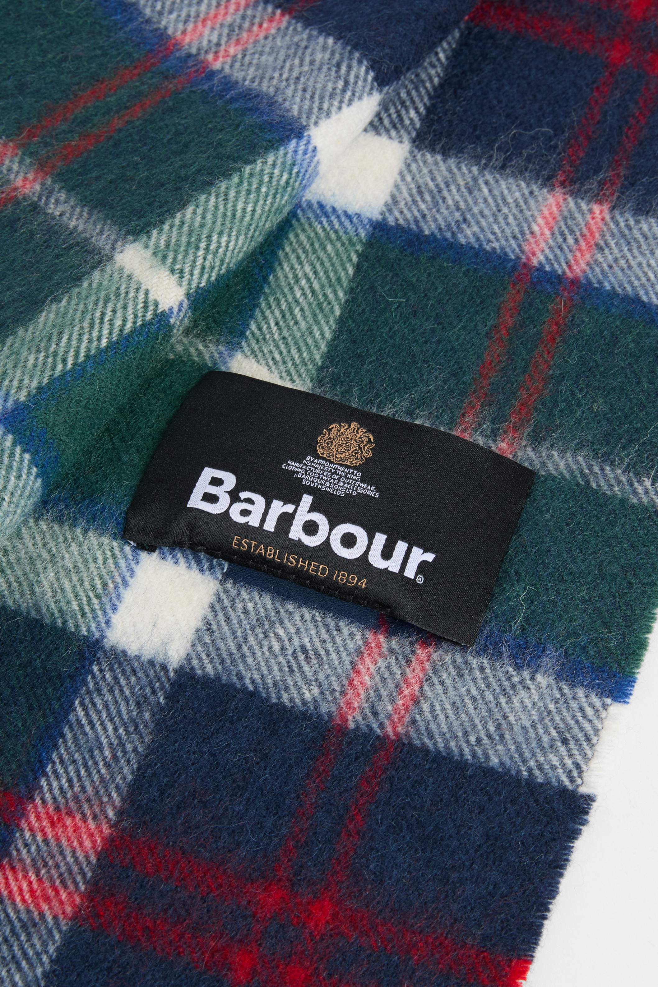Barbour Wool & Cashmere Scarf - Evergreen Tartan USC0002_TN57_OS