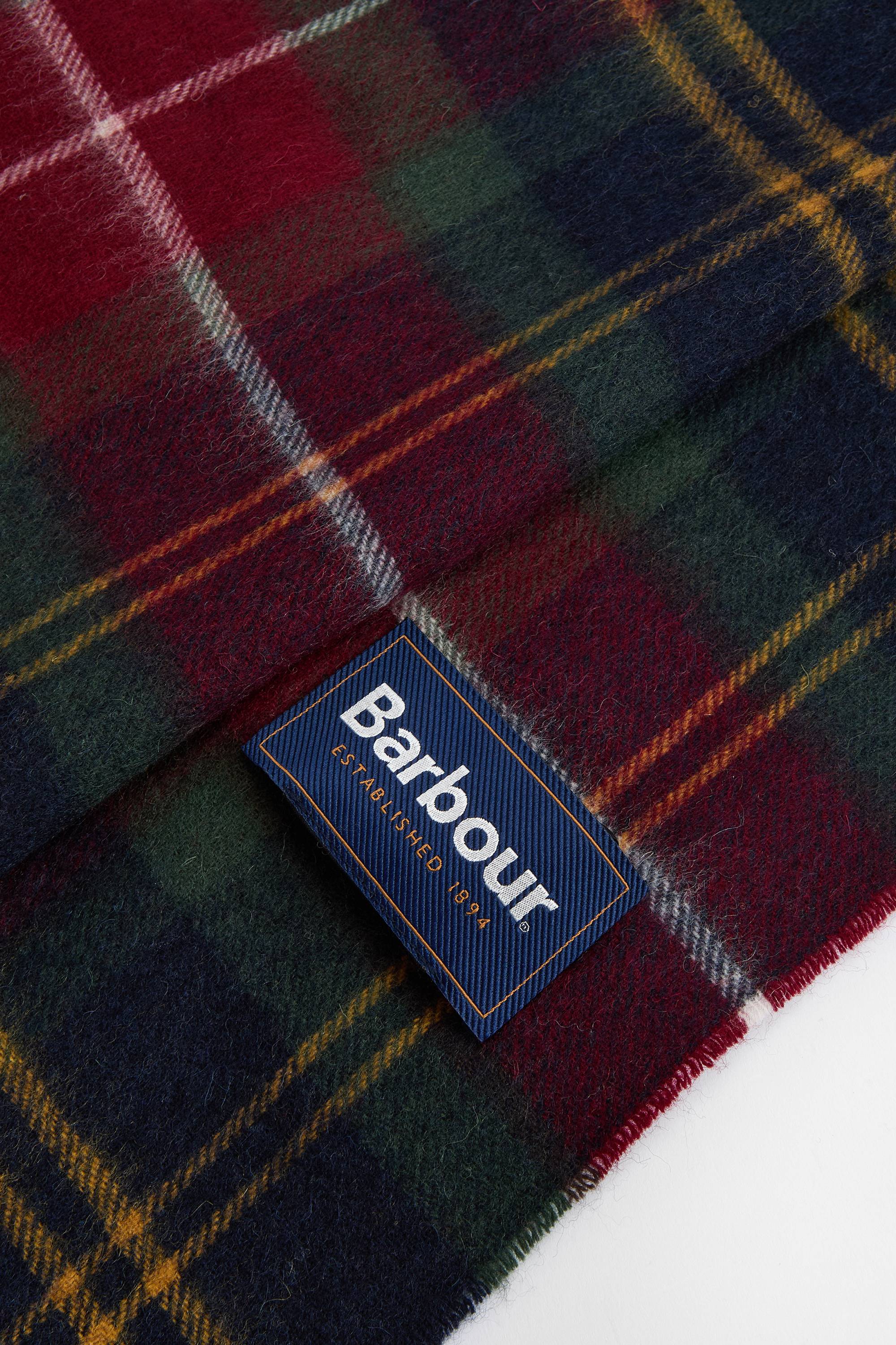 Barbour Wool & Cashmere Scarf - Winterberry Tartan USC0002_TN69_OS