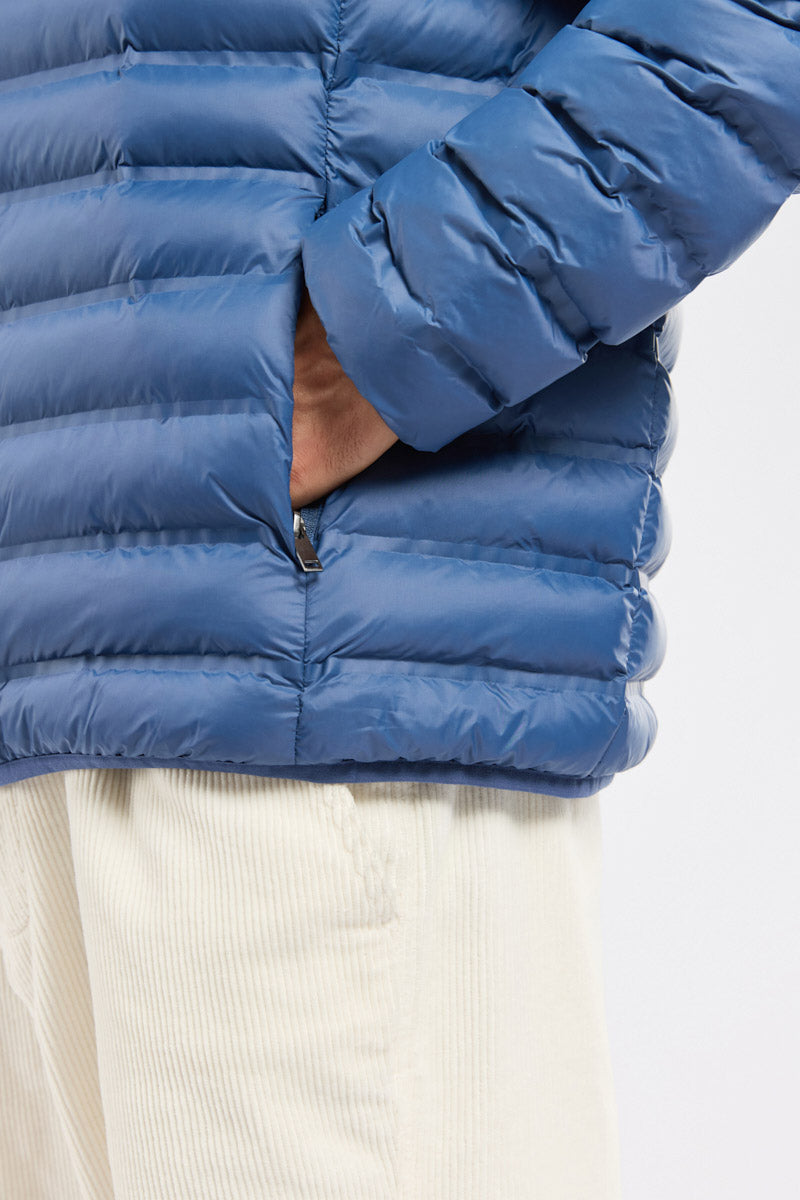 Bermudes Hoodbord Water-Repellent Quilted Hooded Jacket - Atlantique