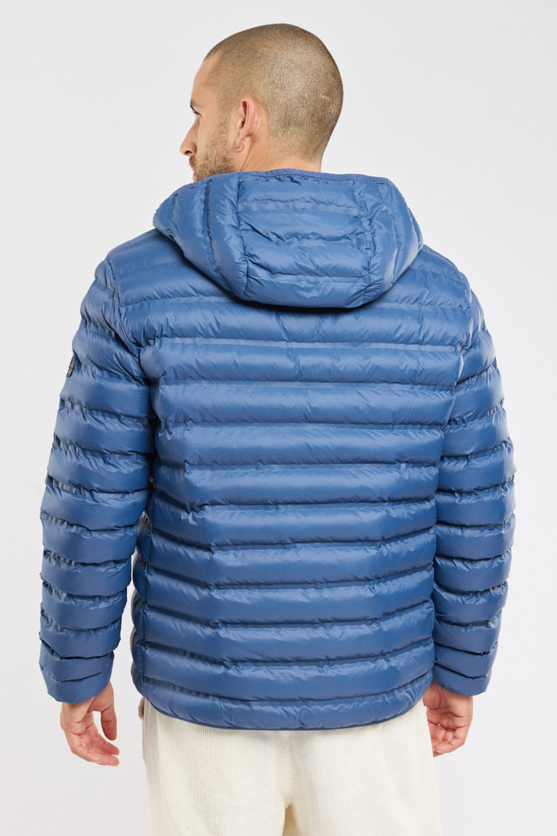 Bermudes Hoodbord Water-Repellent Quilted Hooded Jacket - Atlantique