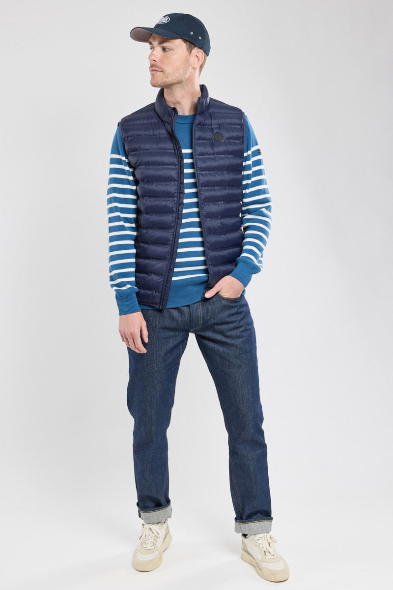 Bermudes Horsbord Water-Repellent Quilted Gilet - Navy