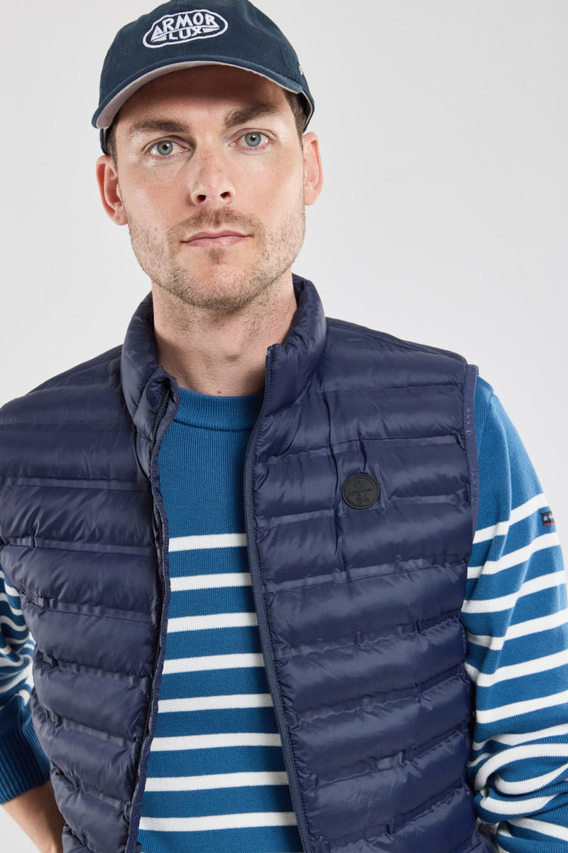 Bermudes Horsbord Water-Repellent Quilted Gilet - Navy