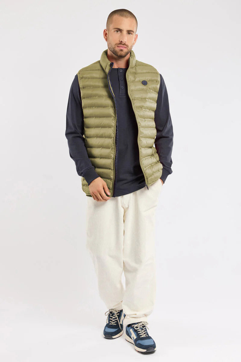 Bermudes Horsbord Water-Repellent Quilted Gilet - Olive