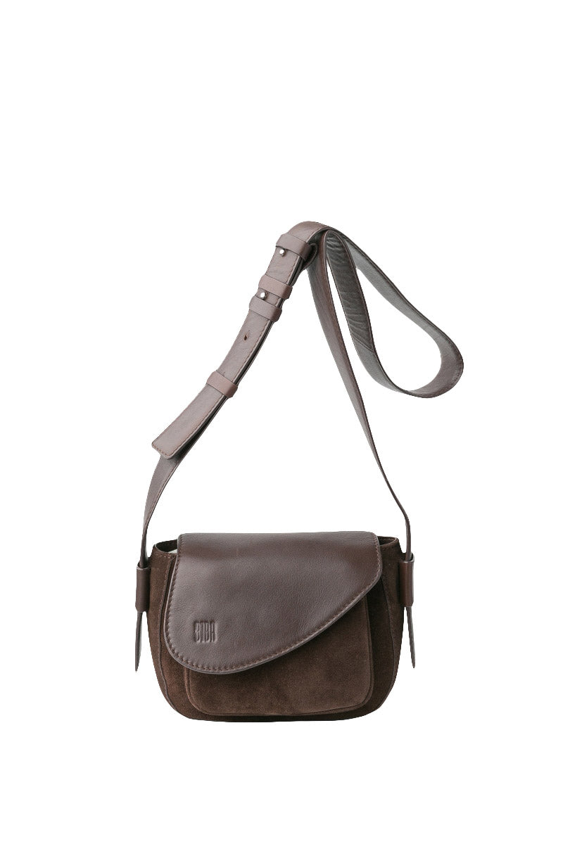 BIBA Blunt Leather Cross Body Bag - Dark Brown BLT2L_DBROWN_OS
