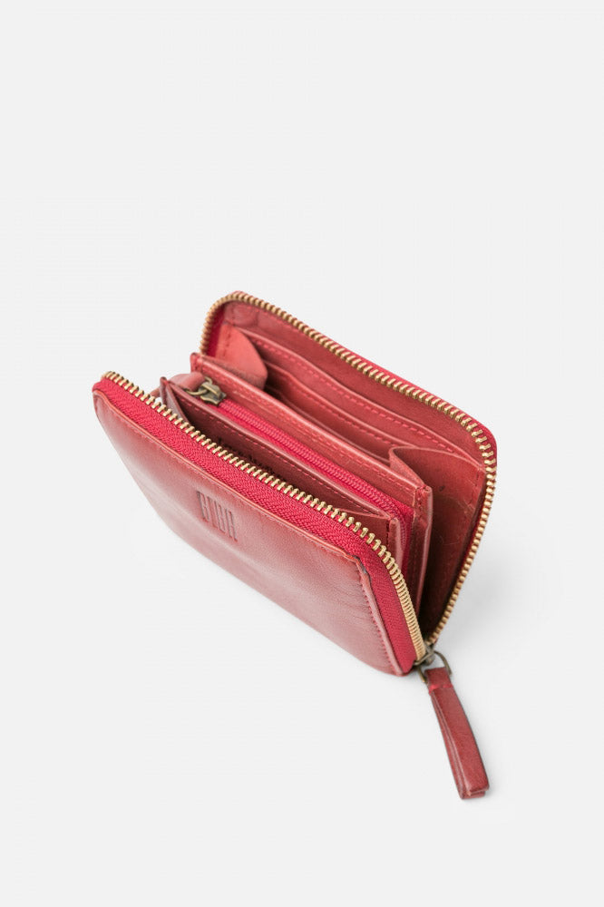 BIBA Boston Leather Purse - Burgundy BT11_BURGUNDY_OS