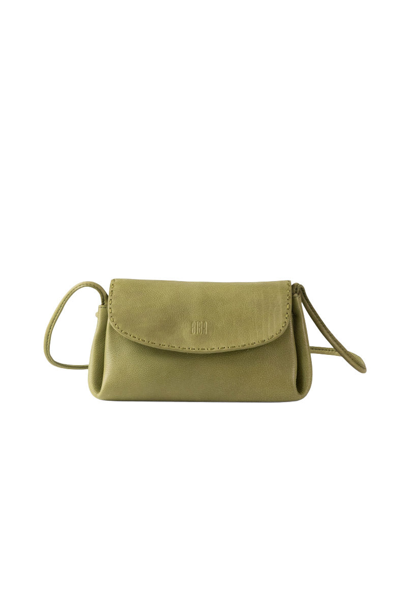 BIBA Isle Leather Three Compartment Crossbody Bag - Green ISE1L_GREEN_OS