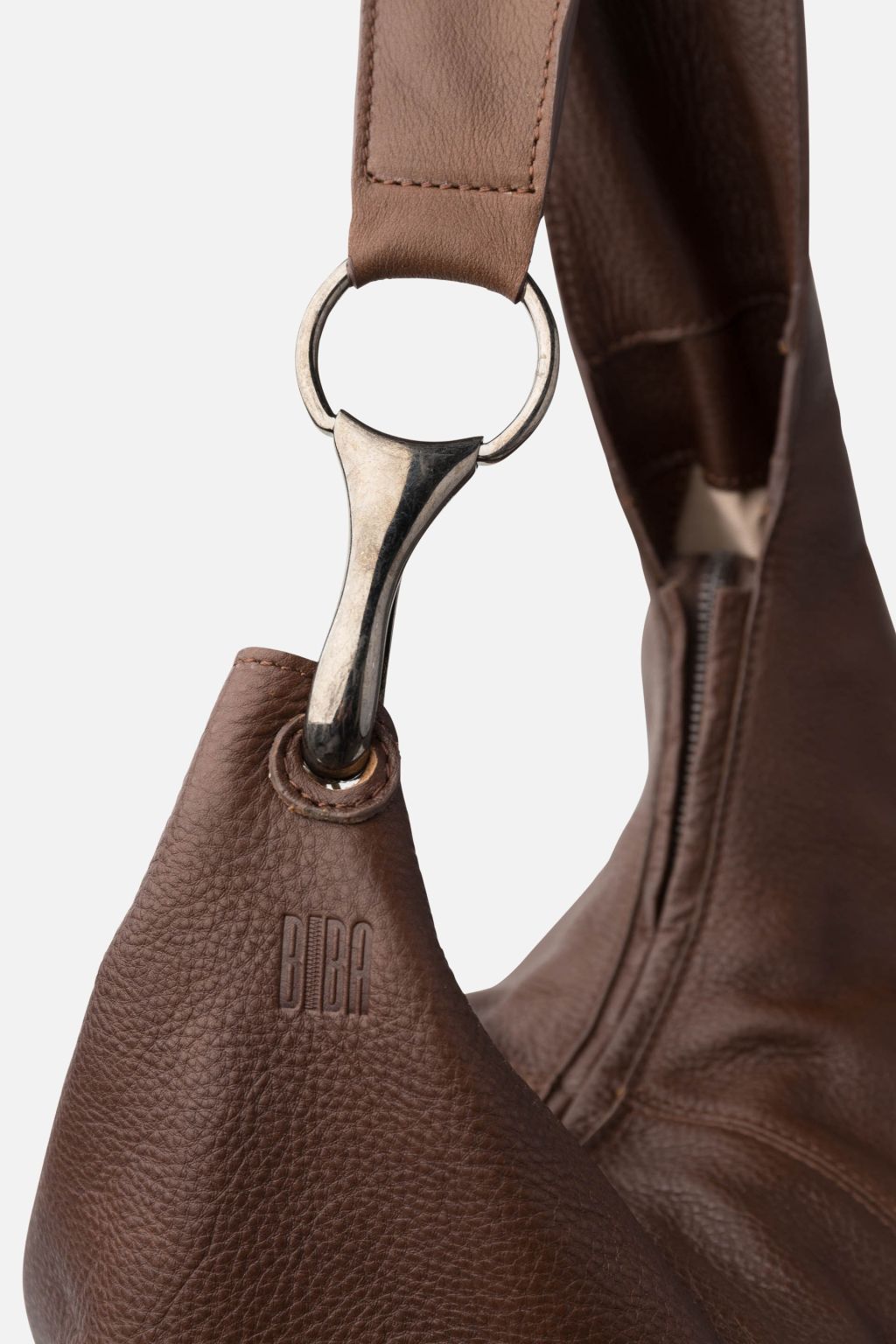 BIBA Jackpot Leather Shoulder Bag - Dark Brown JAP1L_DBROWN_OS