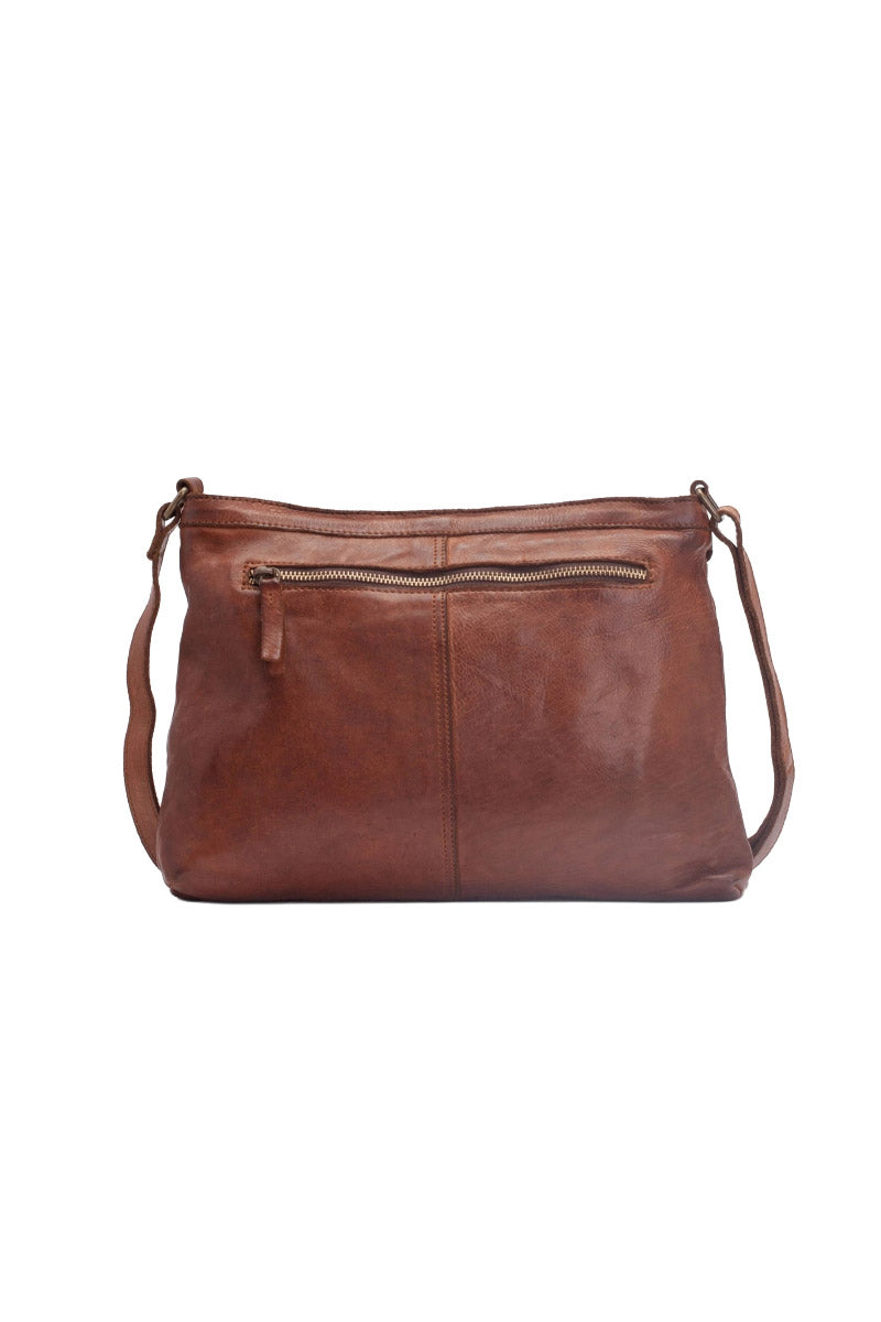 BIBA Kansas Woven Leather Crossbody Bag - Tan KA2_TAN_OS