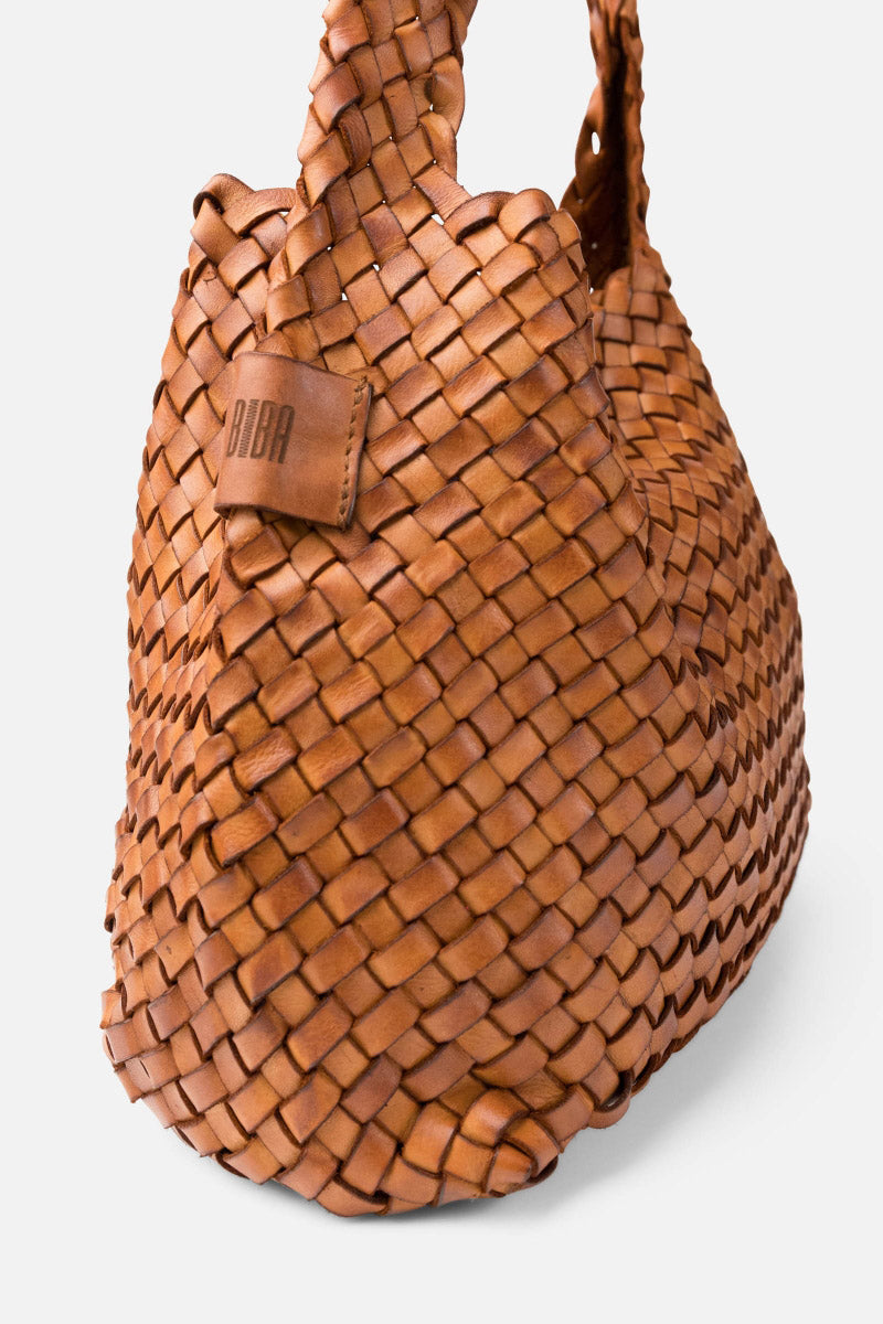 BIBA Killen Woven Leather Shoulder Bag - Tan KILL_TAN_OS