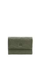 BIBA Tombstone Flap Leather Purse - Green TOT1L_GREEN_OS