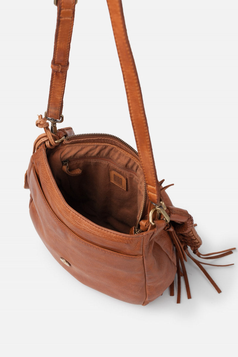 BIBA Varney Fringe Flap Bag - Tan VAR1L_TAN_OS