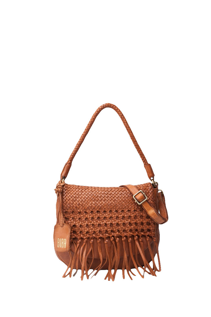 BIBA Varney Fringe Flap Bag - Tan VAR1L_TAN_OS