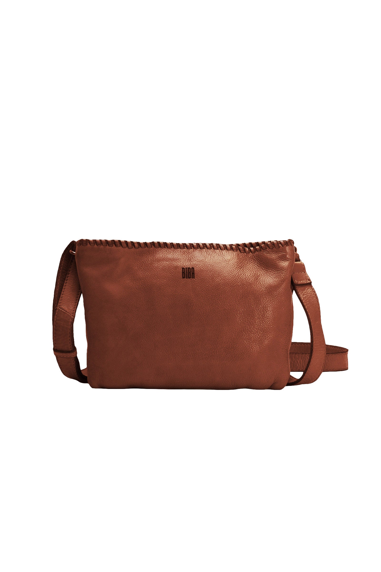 BIBA Winnona Dual Compartment Leather Crossbody Bag - Camel WIN6L_CAMEL_OS