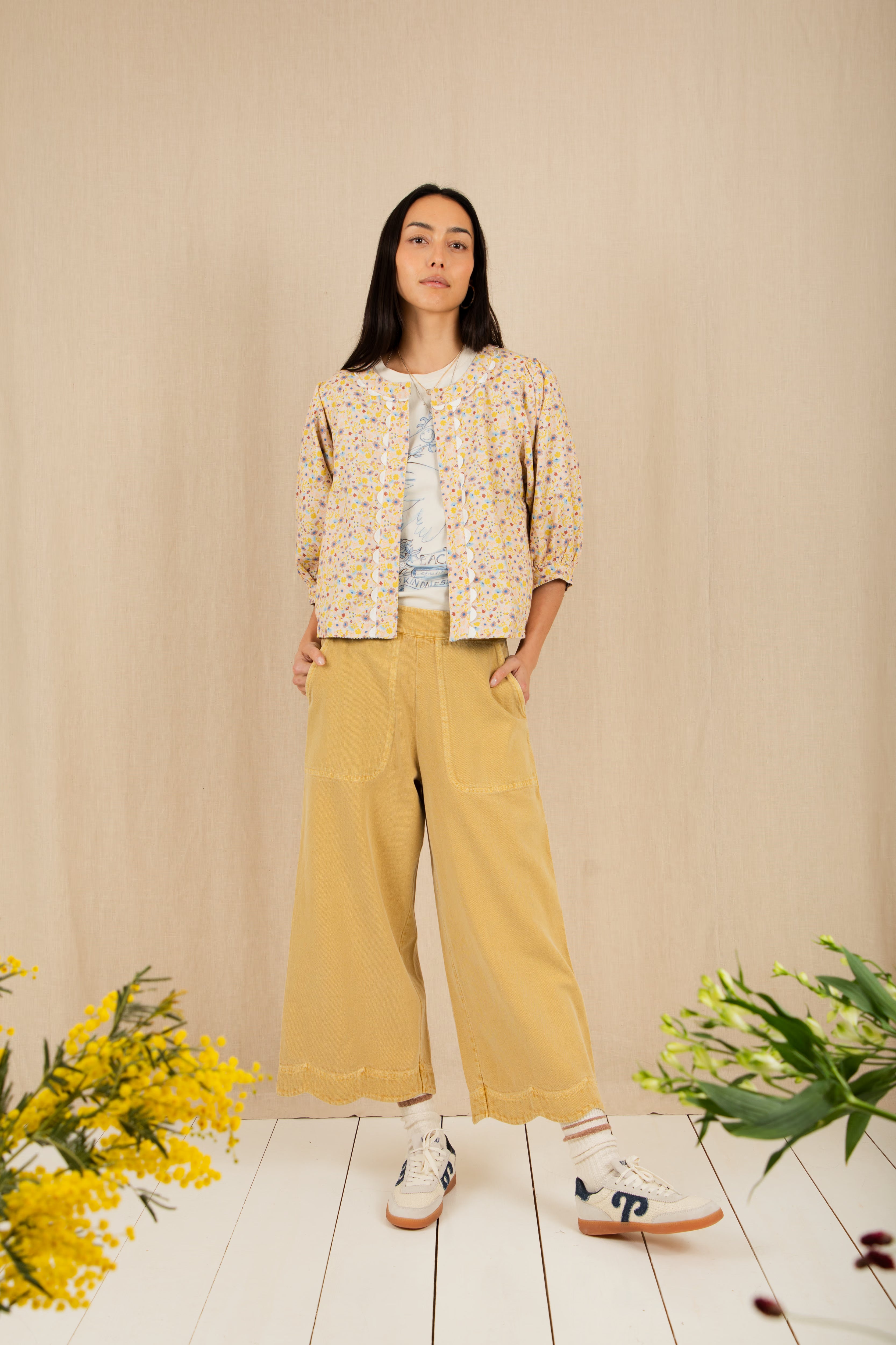 Bonte Vida Reversible Jacket - Navy/Lemon Zest