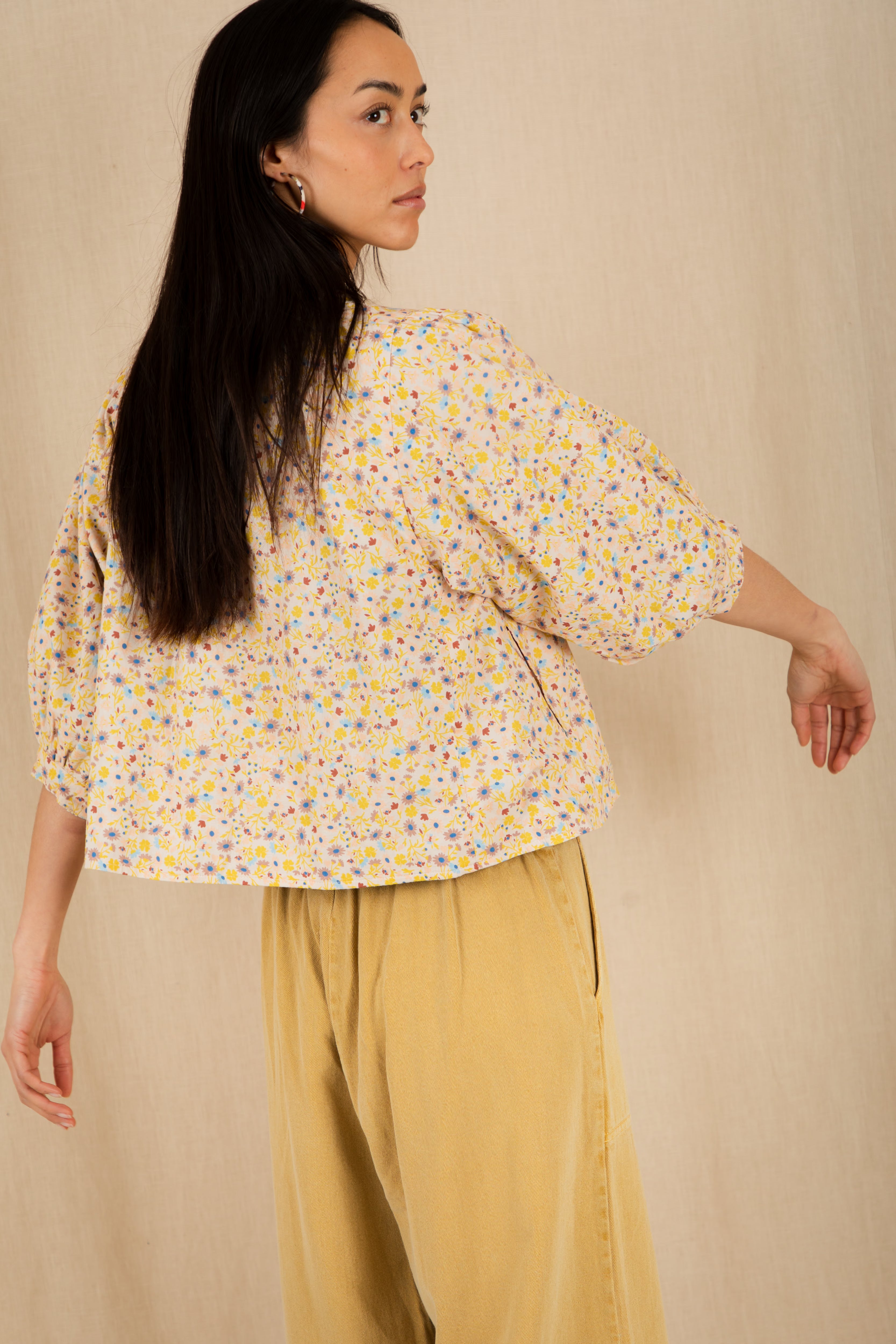 Bonte Vida Reversible Jacket - Navy/Lemon Zest