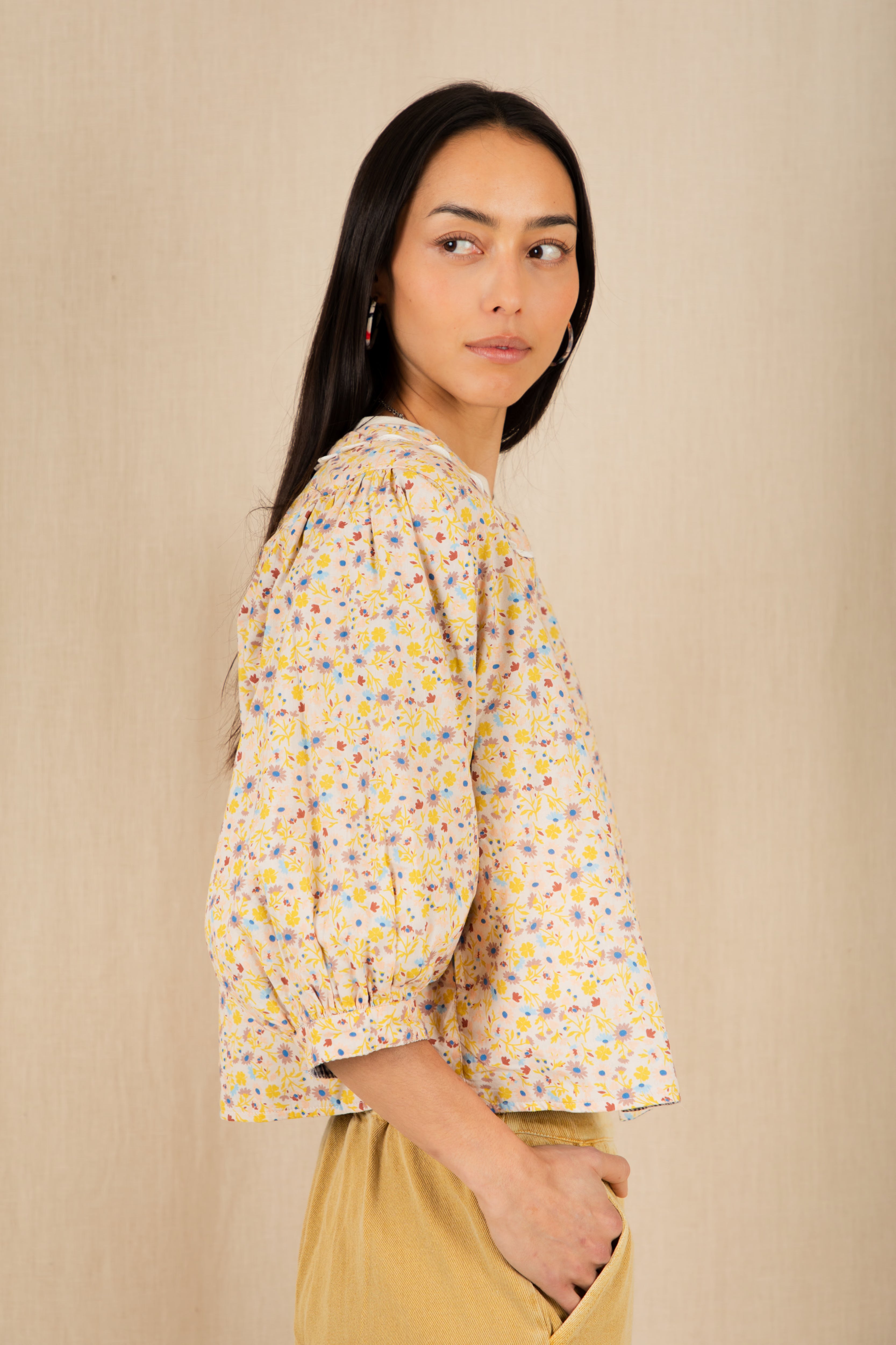 Bonte Vida Reversible Jacket - Navy/Lemon Zest