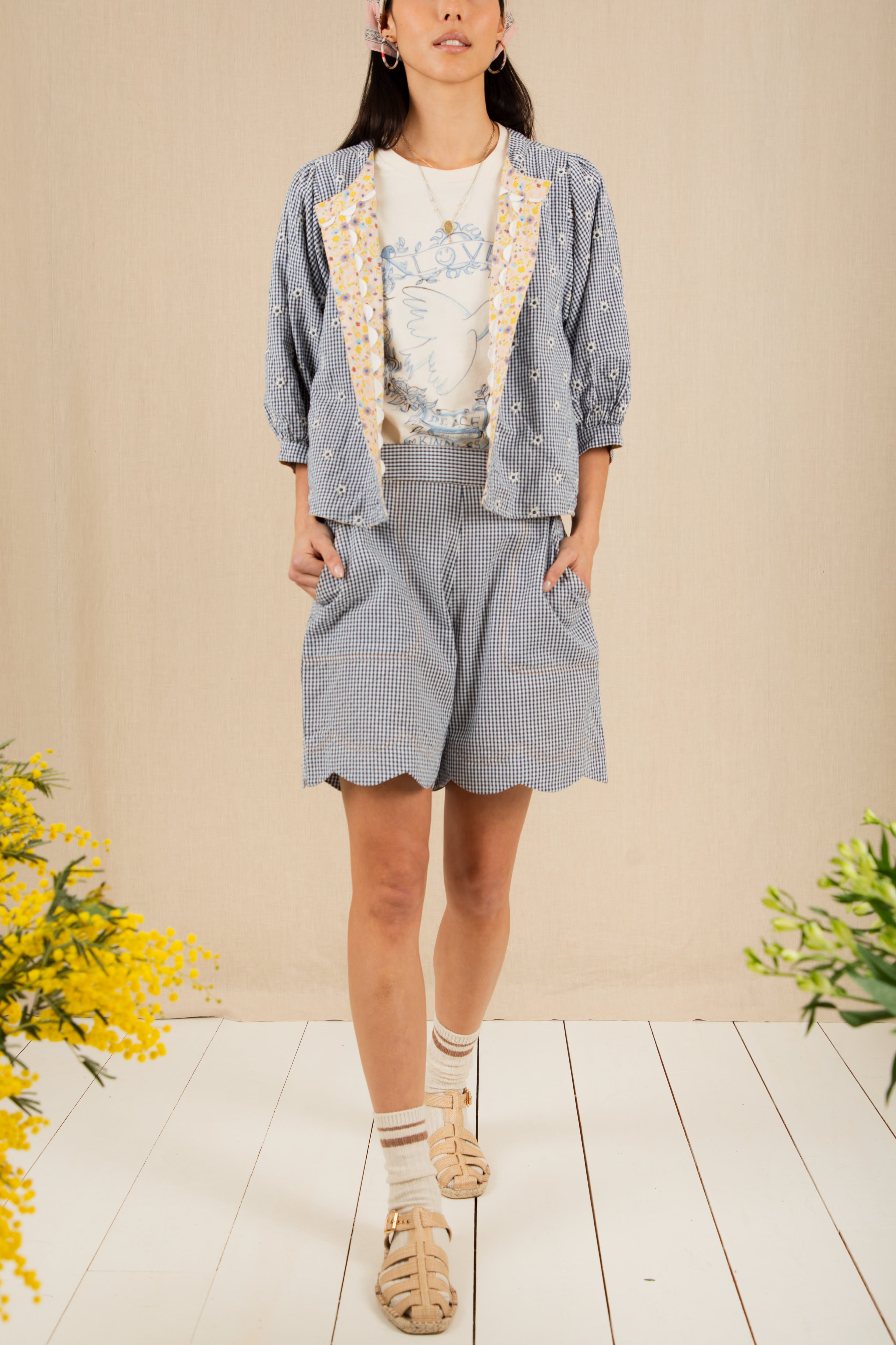 Bonte Vida Reversible Jacket - Navy/Lemon Zest