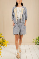 Bonte Vida Reversible Jacket - Navy/Lemon Zest