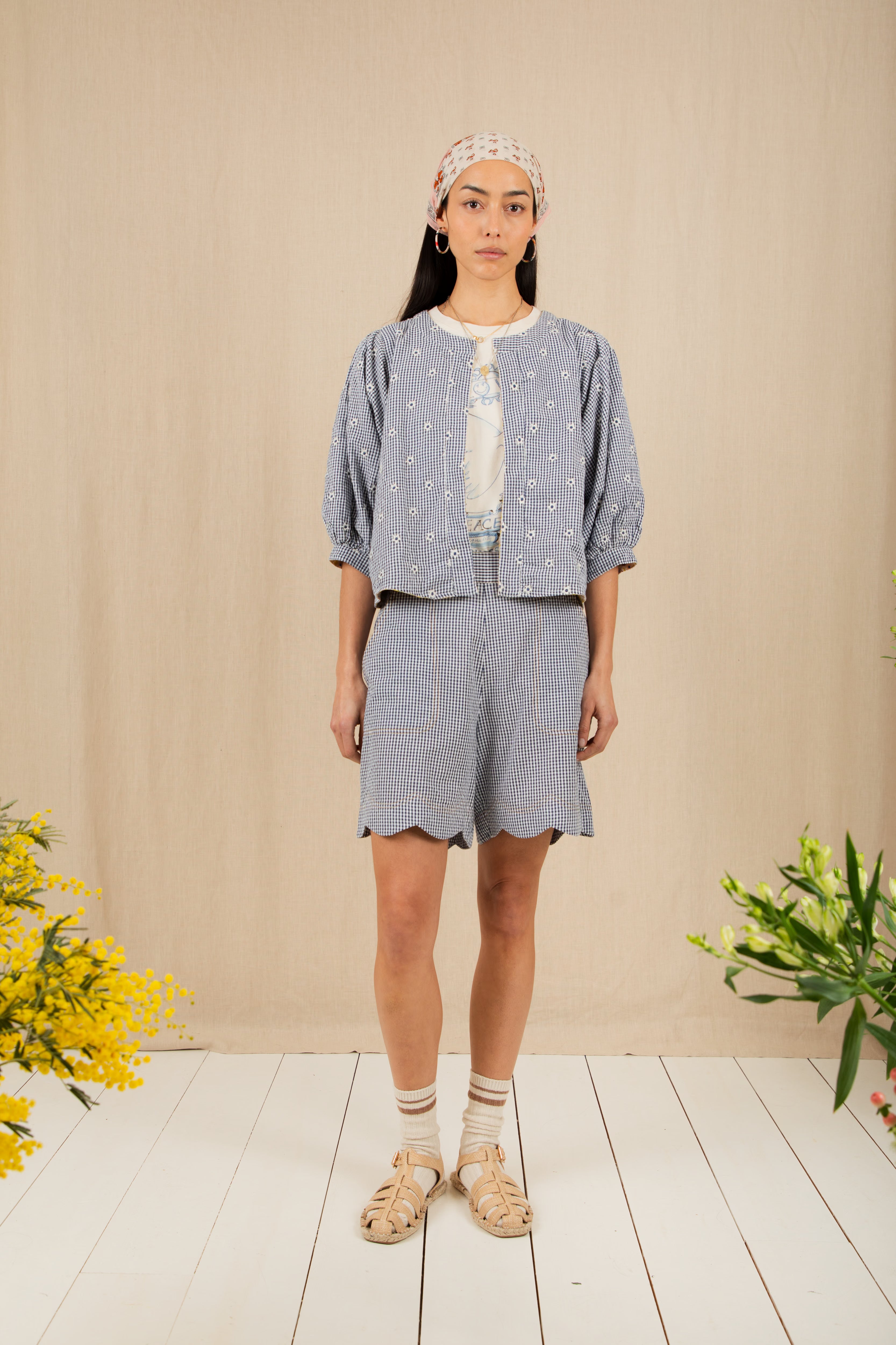 Bonte Vida Reversible Jacket - Navy/Lemon Zest