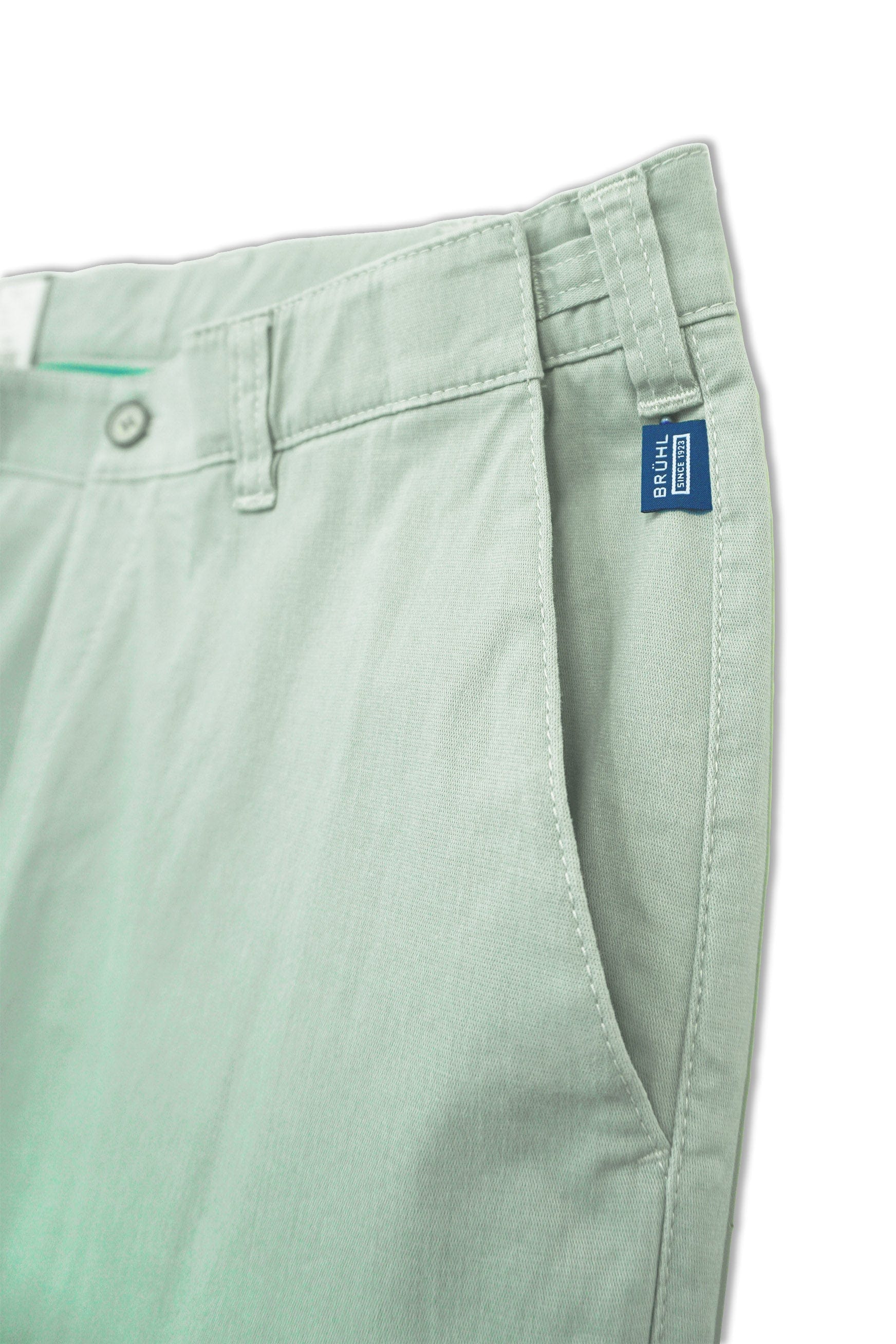 Bruhl Leeds Stretch Travel Waist Trousers - Reed Green