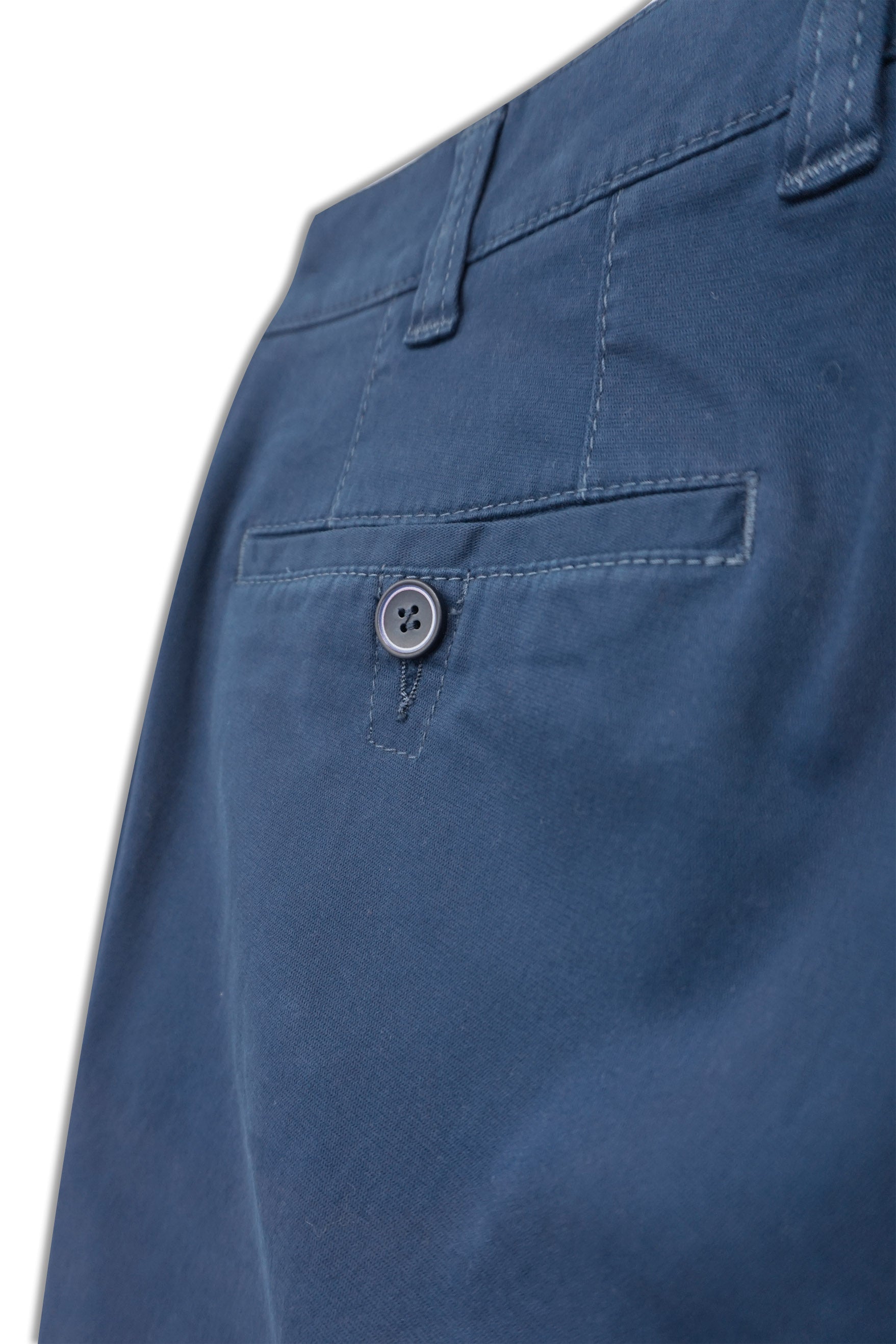 Bruhl Leeds Stretch Waist Supersoft Chinos - Mid Blue