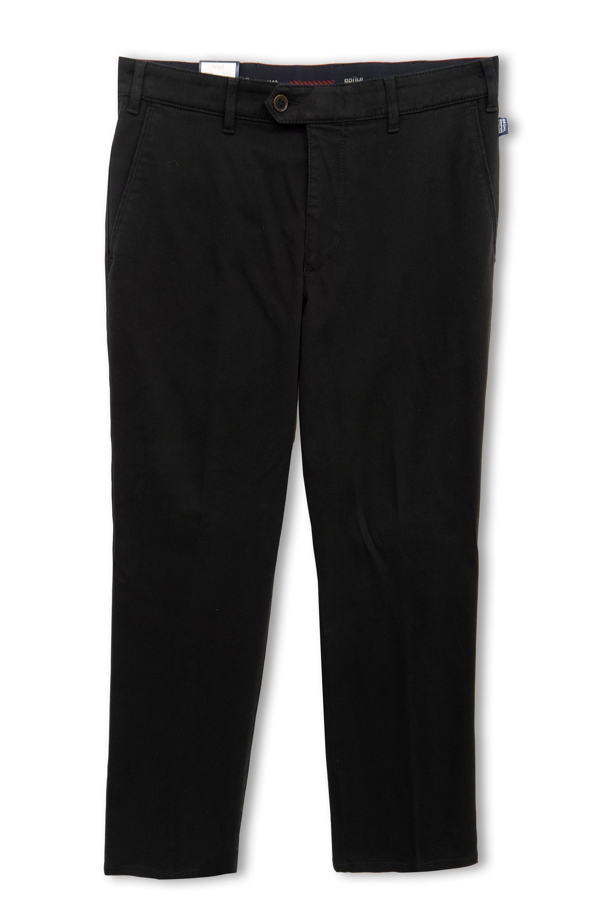 Bruhl Palma B Cotton Stretch Supersoft Chinos - Black