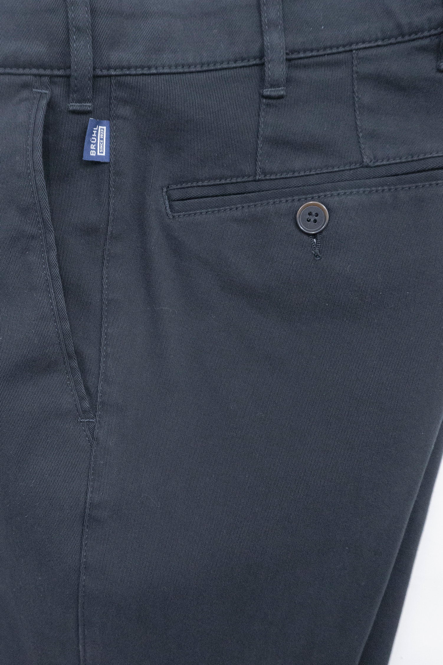 Bruhl Palma B Cotton Stretch Supersoft Chinos - Blue