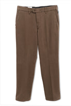 Bruhl Parma B Cotton Stretch Supersoft Mid Weight Chinos - Brown