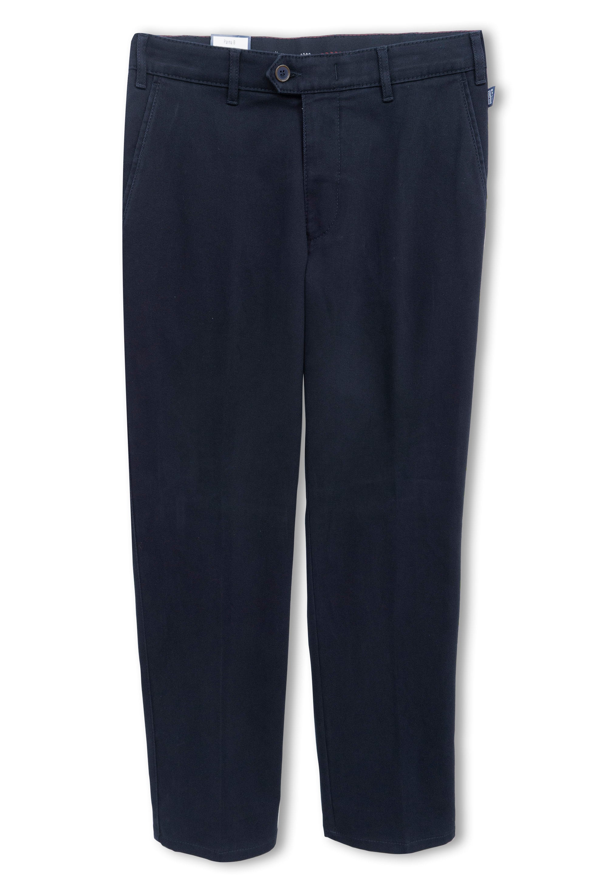 Bruhl Parma B Cotton Stretch Supersoft Mid Weight Chinos - Navy
