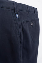 Bruhl Parma B Cotton Stretch Supersoft Mid Weight Chinos - Navy