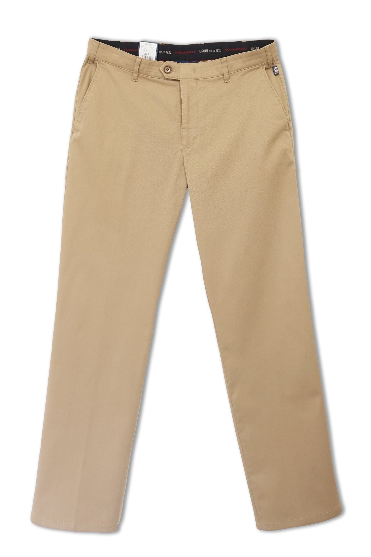Bruhl Parma B Stretch Cotton Chinos - Beige