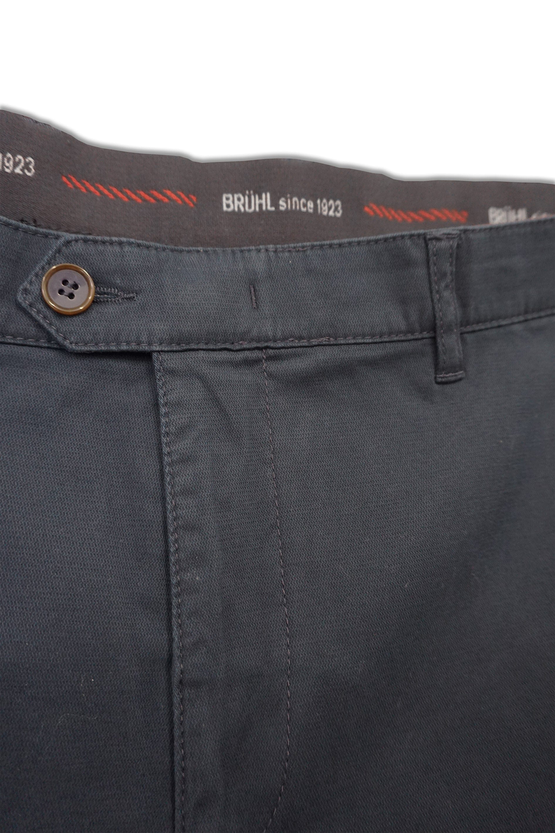 Bruhl Parma B Stretch Cotton Chinos - Marine