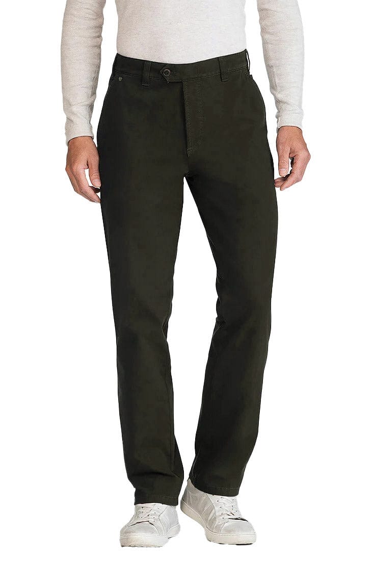 Bruhl Venice B Turn Cotton Stretch Chinos - Khaki