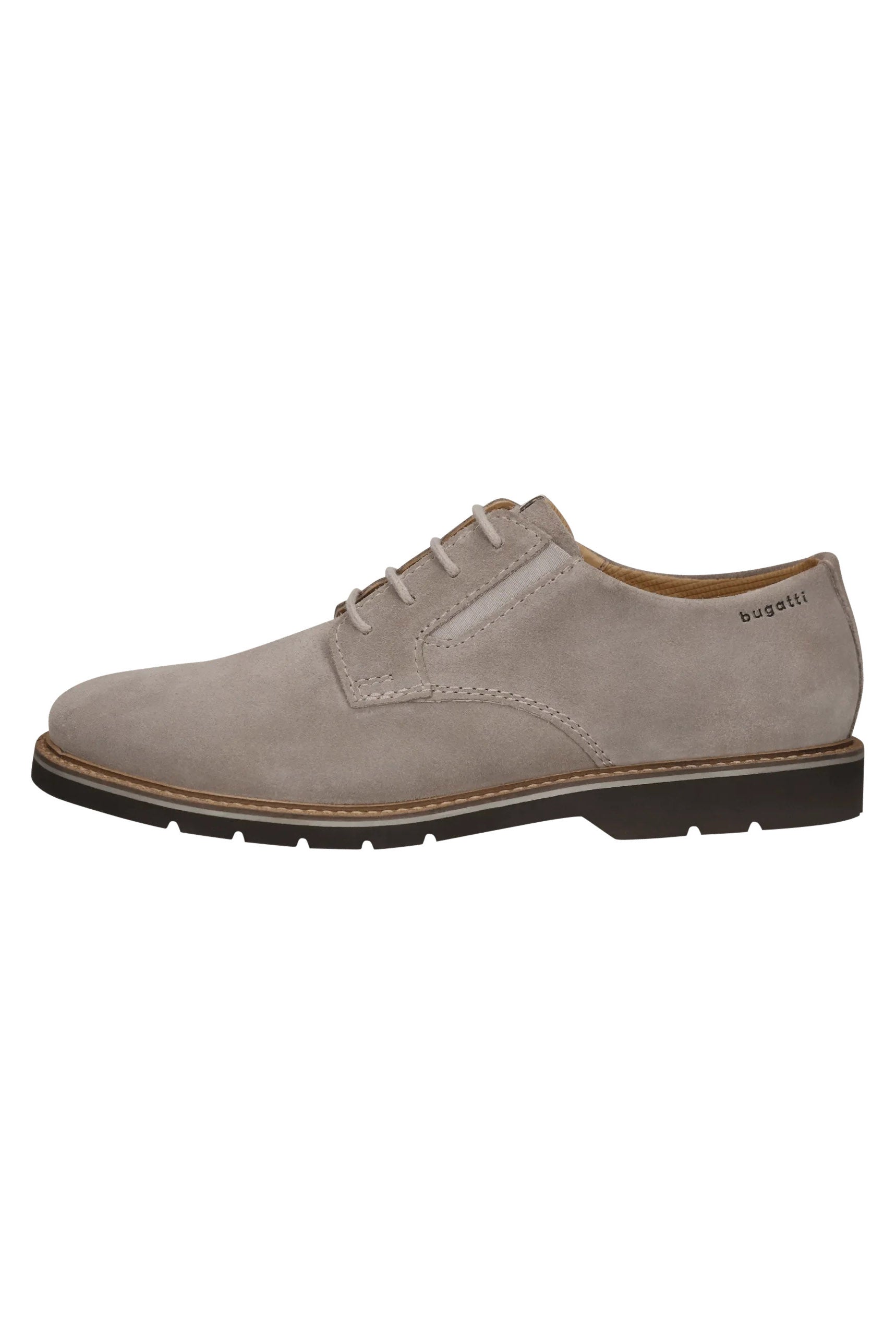 Bugatti Casimiro Comfort Wide Slip-On Suede Leather Shoes - Taupe