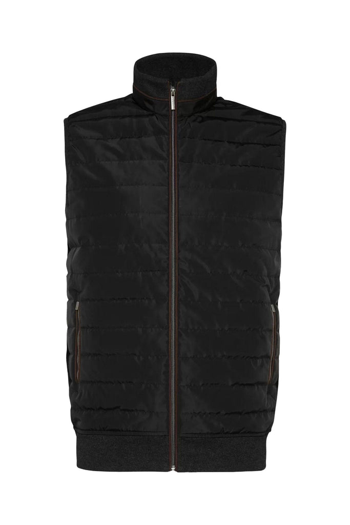 Bugatti Hybrid Quilted Gilet - Anthracite