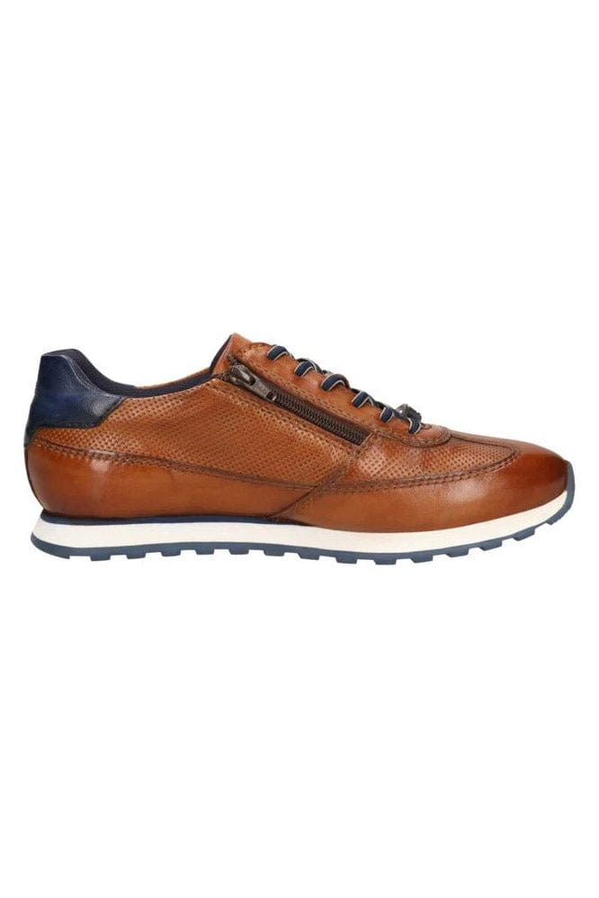 Bugatti Ivar Leather Trainers - Cognac