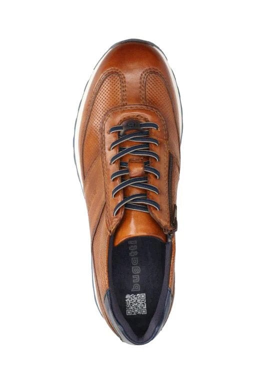 Bugatti Ivar Leather Trainers - Cognac