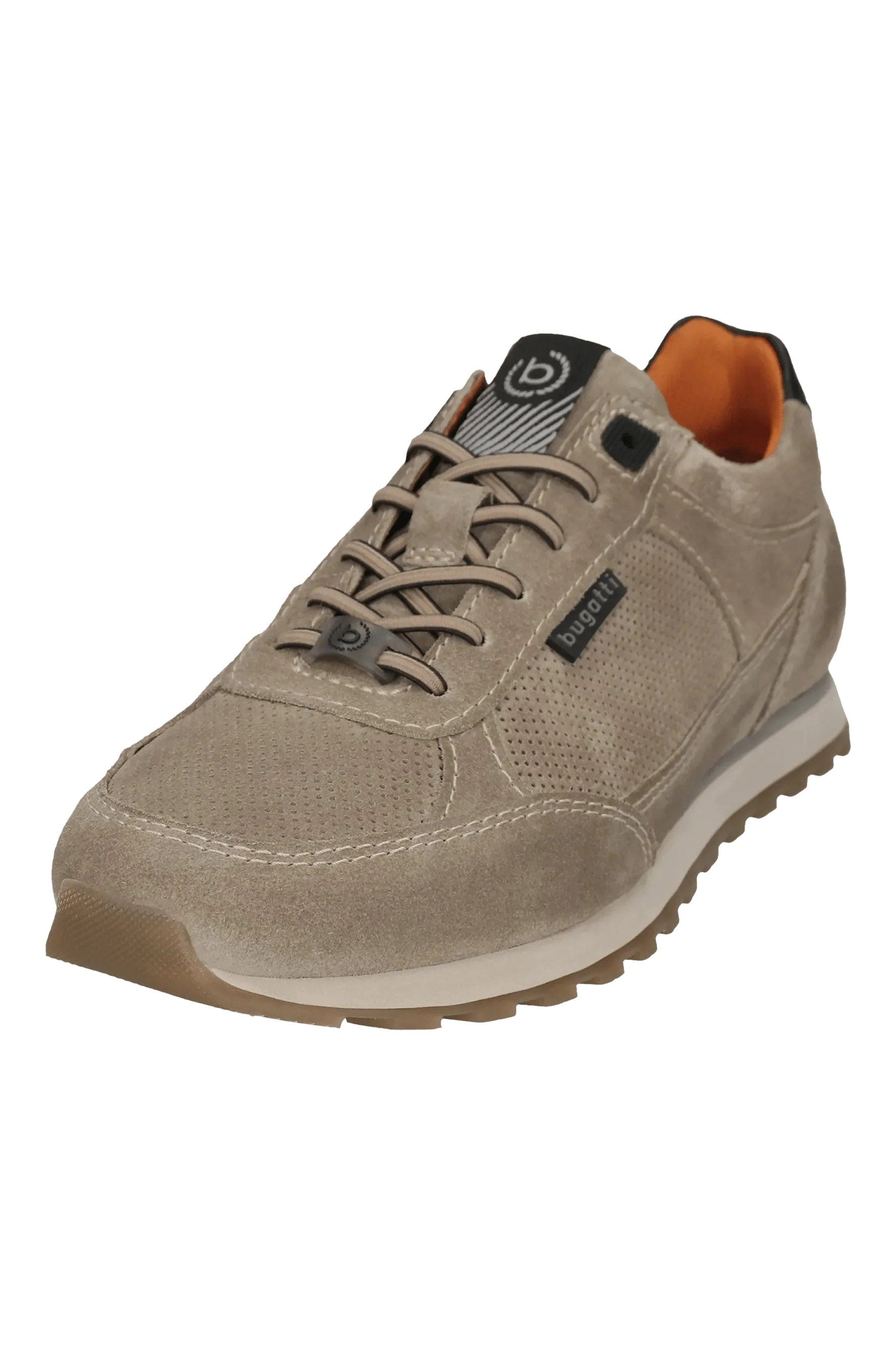 Bugatti Ivar Suede Leather Trainers - Beige