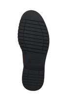 Bugatti Leather Comfort Wide Shoes - Cognac