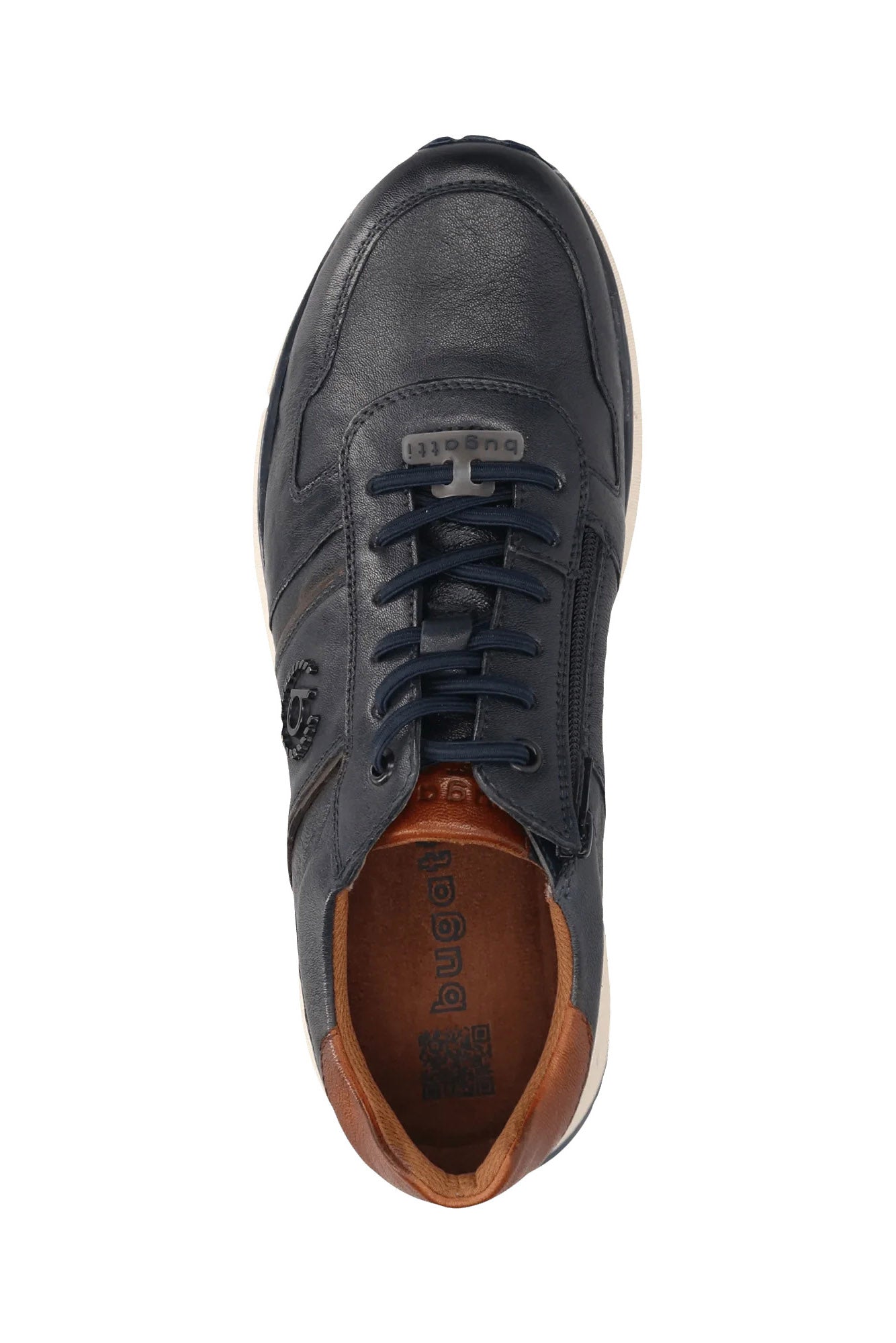 Bugatti Leather Trainers - Dark Navy