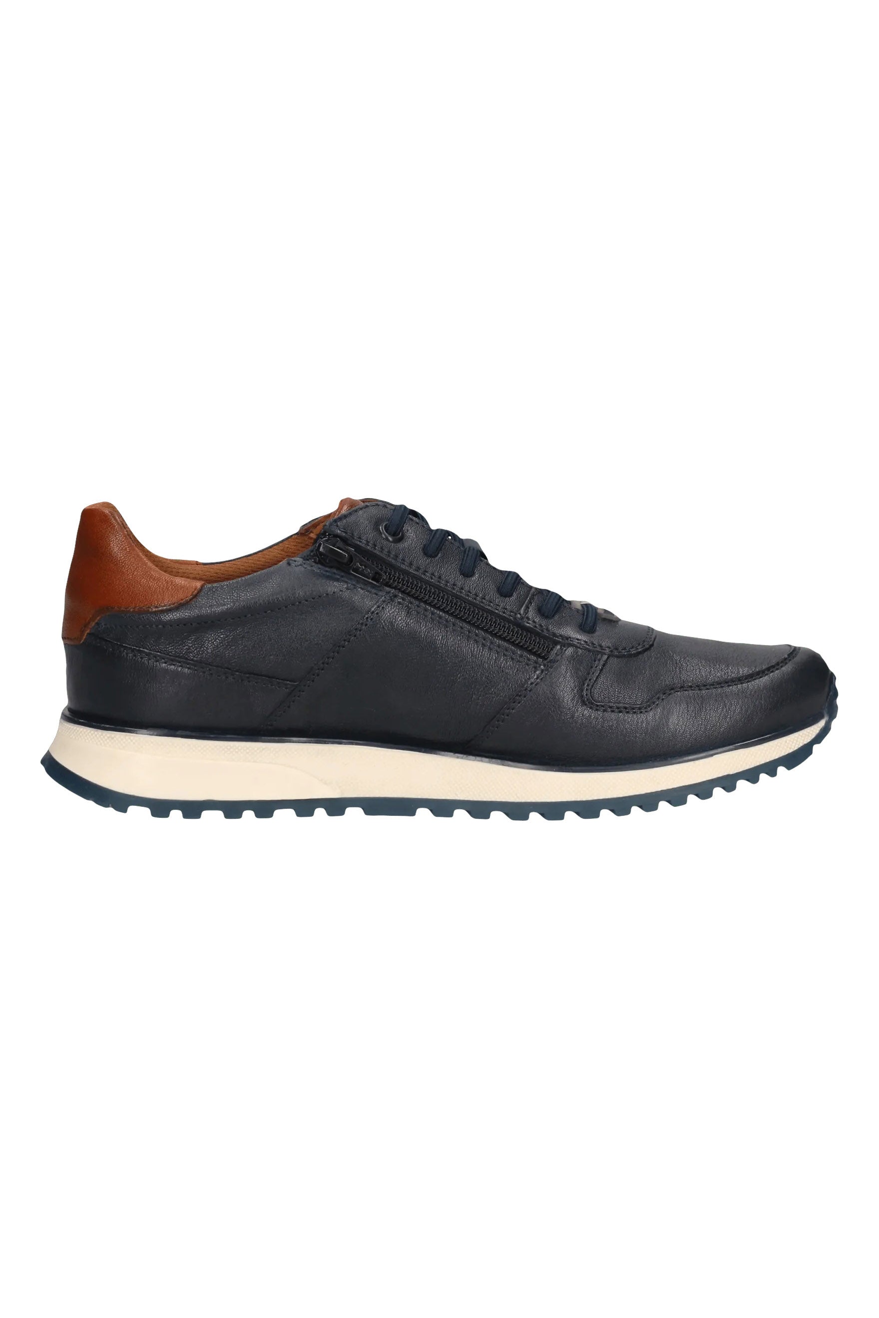 Bugatti Leather Trainers - Dark Navy