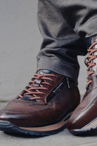 Bugatti Philip Leather Soft Fit Trainers - Brown