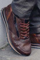 Bugatti Philip Leather Soft Fit Trainers - Brown