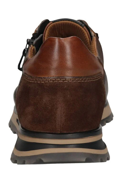 Bugatti Philip Leather Soft Fit Trainers - Brown