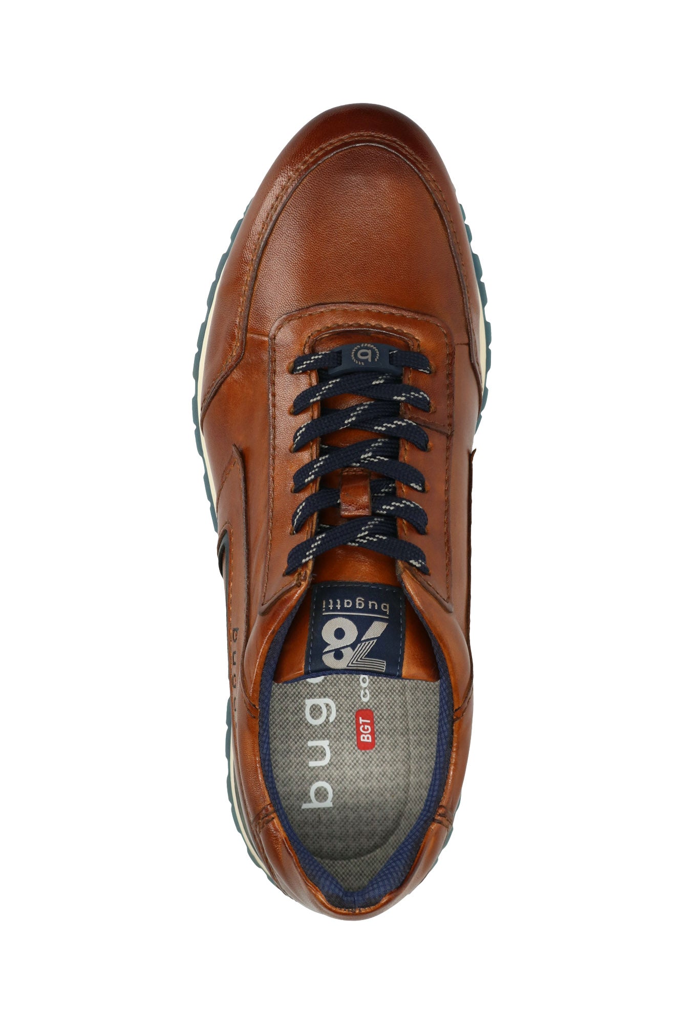 Bugatti Philip Leather Trainer - Cognac