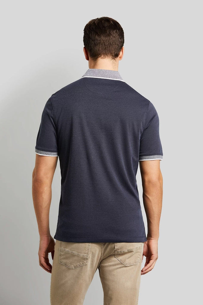 Bugatti Polo Shirt with Contrast Detail - Navy