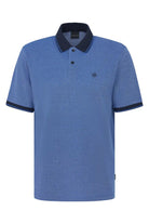 Bugatti Polo Shirt with Tipping Detail - Blue Grey