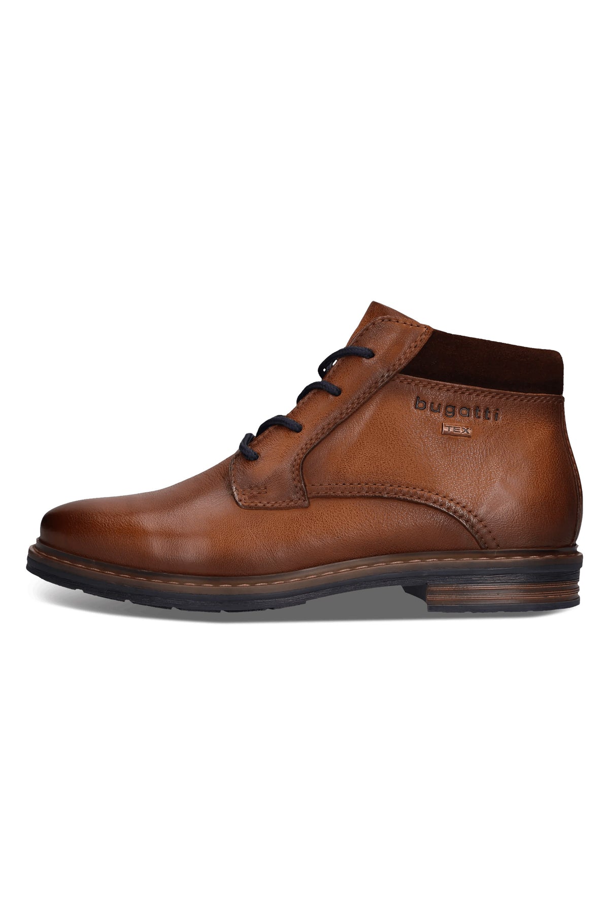 Bugatti Rigalo TEX Membrane Leather Lace-Up Boots - Cognac