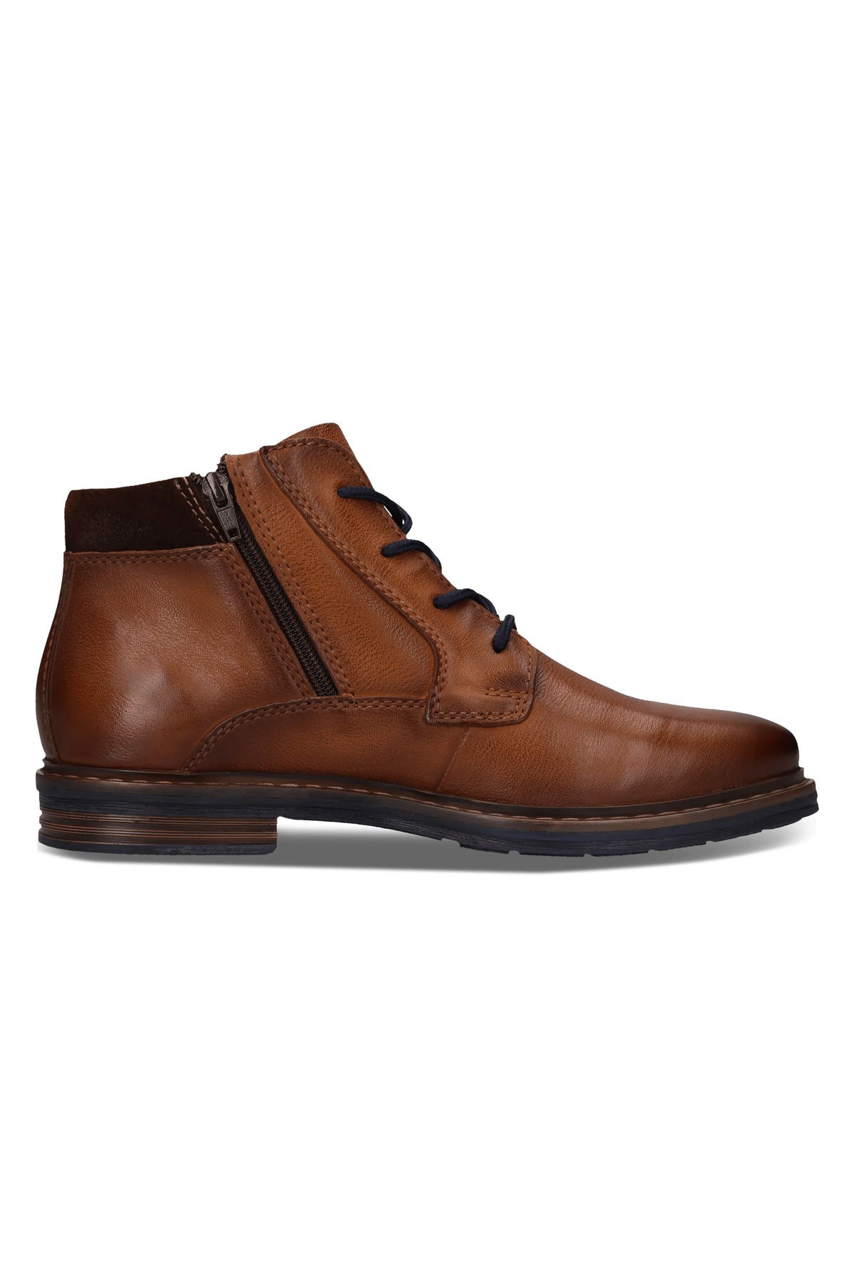 Bugatti Rigalo TEX Membrane Leather Lace-Up Boots - Cognac
