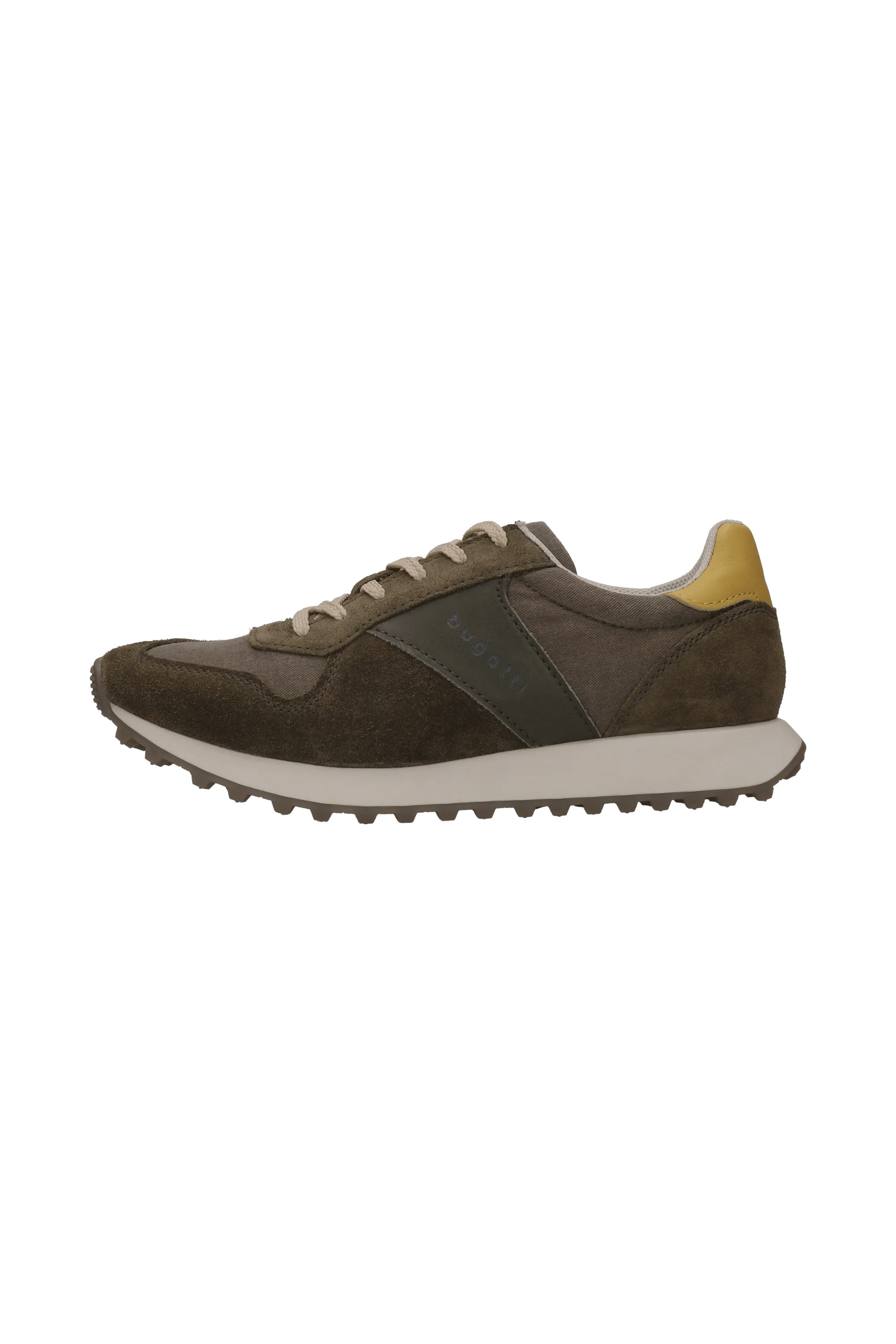 Bugatti Suede/Leather Trainers - Dark Green